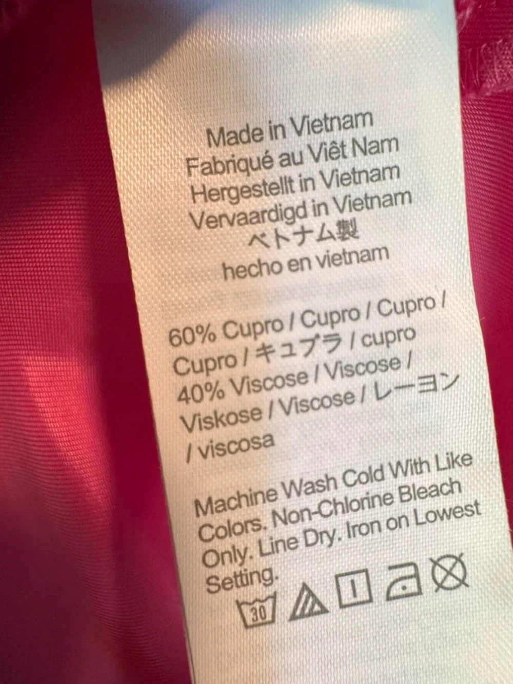 J. Crew Hot Pink puff sleeve midi dress silky feeling material size 12